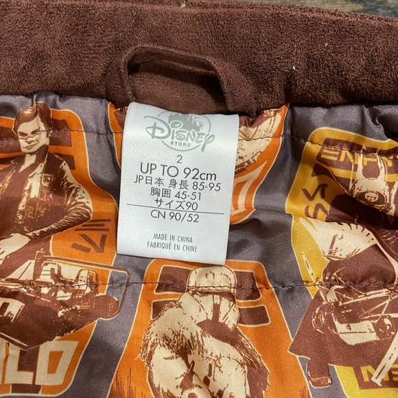Like new size 2 Disney discontinued Hans Solo jacket with 3 functional pockets. - Picture 7 of 9